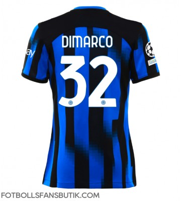 Inter Milan Federico Dimarco #32 Replika Hemmatröja Damer 2023-24 Kortärmad